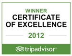 Aston Hotels Receive Certificate Of Excellence Award 2012 From Tripadvisor